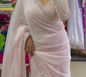 HEAVY NYLON EMBROIDERY SAREE