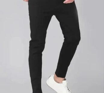 Men’s Denim Slim Mid Rise Stylish Jeans Black